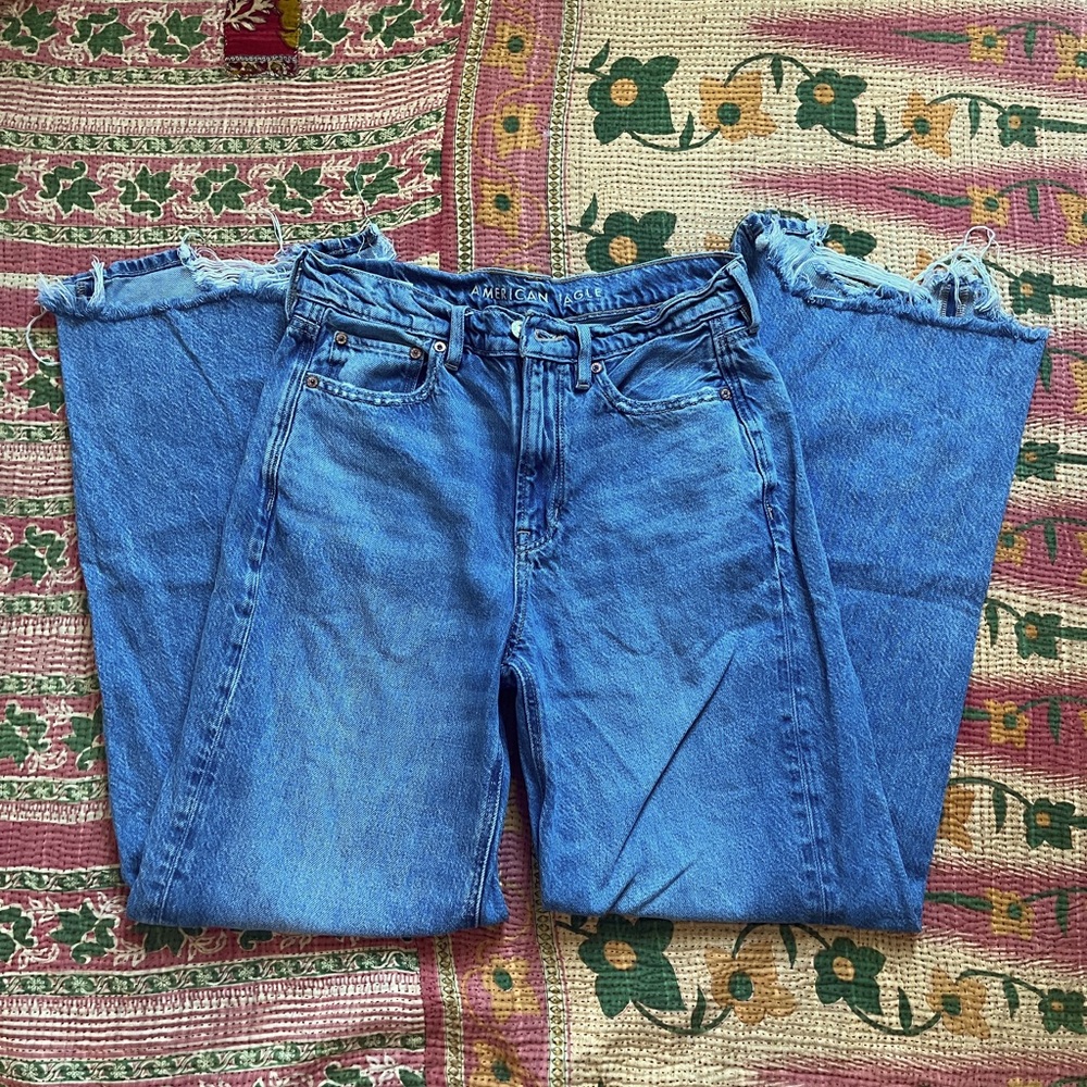 hollister high rise loose jeans